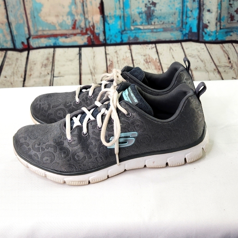 Skechers Lightweight Faded Cheetah Print‎ Sneakers - Picture 4 of 6
